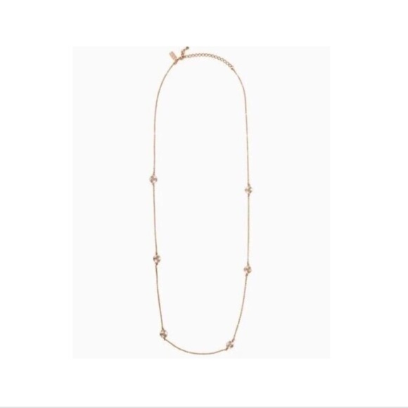 NWT $68 Kate Spade Lady Marmalade Scatter Necklace in Rose Gold Glass + DUST BAG - Picture 16 of 16